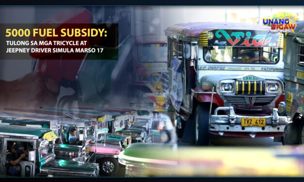 P5,000 fuel subsidy, Tulong sa Tricycle at Jeepney Drivers Simula Marso 17
