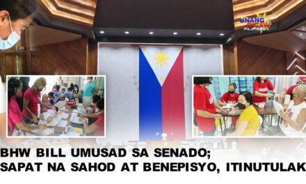 BHW BILL UMUSAD SA SENADO; SAPAT NA SAHOD AT BENEPISYO, ITINUTULAK