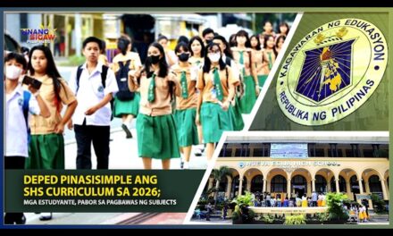 DEPED PINASISIMPLE ANG SHS CURRICULUM SA 2026; MGA ESTUDYANTE, PABOR SA PAGBAWAS NG SUBJECTS