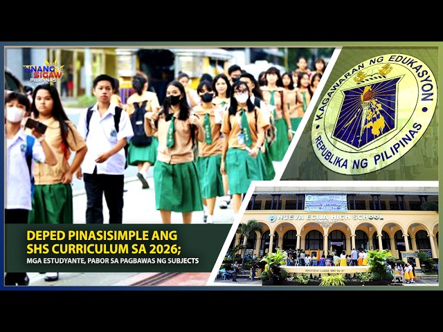 DEPED PINASISIMPLE ANG SHS CURRICULUM SA 2026; MGA ESTUDYANTE, PABOR SA PAGBAWAS NG SUBJECTS
