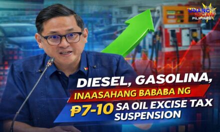 DIESEL AT GASOLINA, INAASAHANG BABABA NG ₱7-10 SA OIL EXCISE TAX SUSPENSION