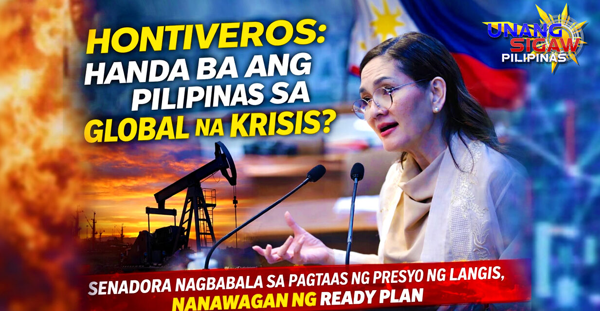 HONTIVEROS NANAWAGAN NG PAGSUSURI SA KAHANDAAN NG BANSA SA PANDAIGDIGANG KRISIS
