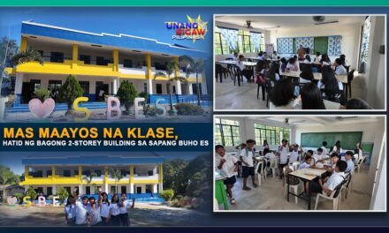 MAS MAAYOS NA KLASE, HATID NG BAGONG 2-STOREY BUILDING SA SAPANG BUHO ES