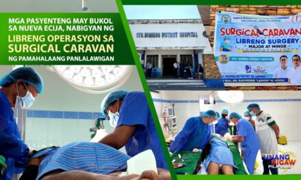 MGA PASYENTENG MAY BUKOL SA NUEVA ECIJA, NABIGYAN NG LIBRENG OPERASYON SA SURGICAL CARAVAN NG PAMAHALAANG PANLALAWIGAN