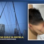 NAKALAWIT NA KABLE, MUNTIK IKAMATAY NG RIDER AT PASAHERO SA MAYNILA