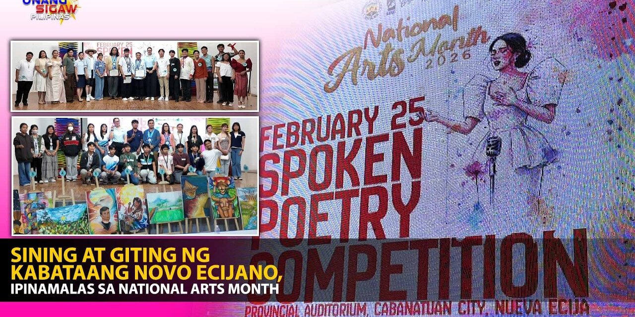 SINING AT GITING NG KABATAANG NOVO ECIJANO, IPINAMALAS SA NATIONAL ARTS MONTH
