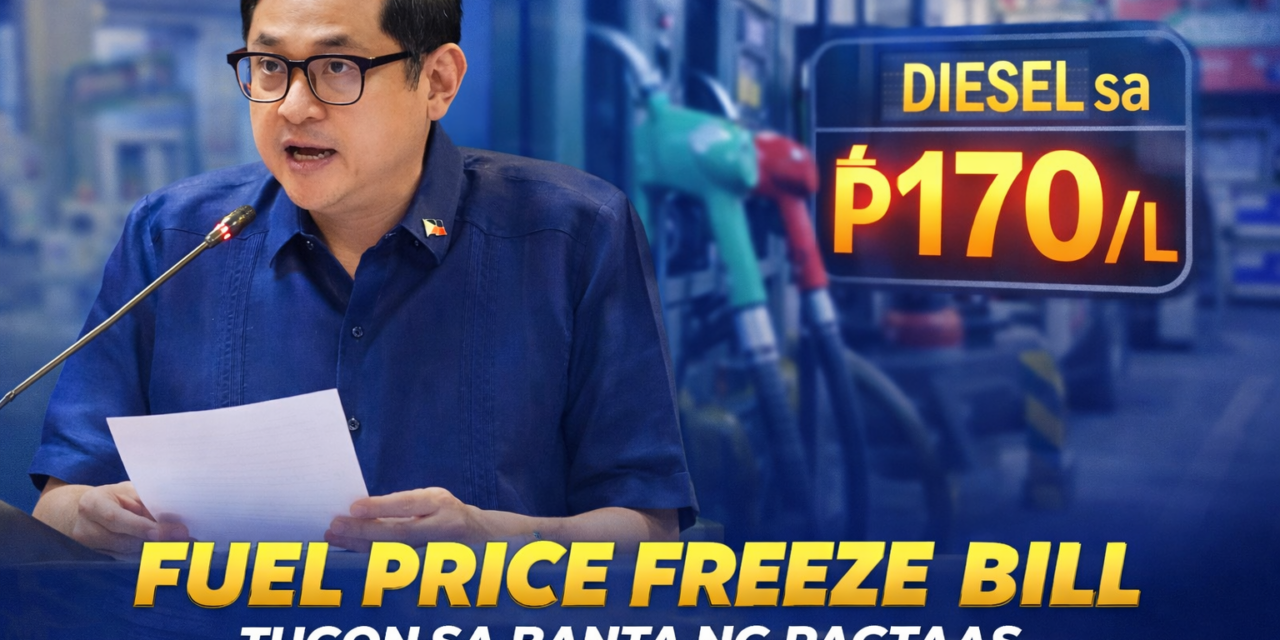 FUEL PRICE FREEZE BILL, TUGON SA BANTA NG PAGTAAS NG PRESYO NG DIESEL SA ₱170/L