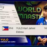 ELDREW YULO NASUNGKIT ANG BRONZE SA CAIRO