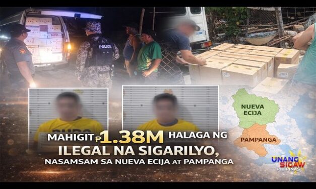 MAHIGIT ₱1.38M HALAGA NG ILEGAL NA SIGARILYO, NASAMSAM SA NUEVA ECIJA AT PAMPANGA