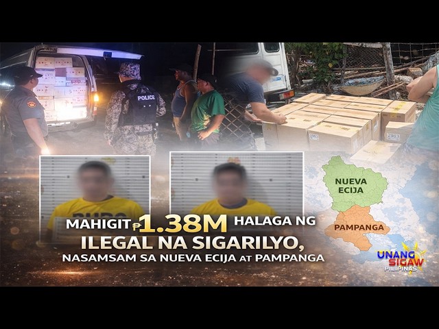 MAHIGIT ₱1.38M HALAGA NG ILEGAL NA SIGARILYO, NASAMSAM SA NUEVA ECIJA AT PAMPANGA