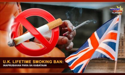 U.K. LIFETIME SMOKING BAN: INAPRUBAHAN PARA SA KABATAAN