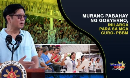 MURANG PABAHAY NG GOBYERNO, INILARGA PARA SA MGA GURO- PBBM