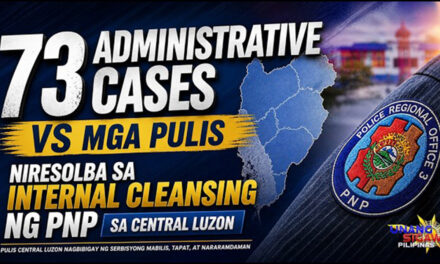 73 ADMINISTRATIVE CASES VS MGA PULIS, NIRESOLBA SA INTERNAL CLEANSING NG PNP SA CENTRAL LUZON