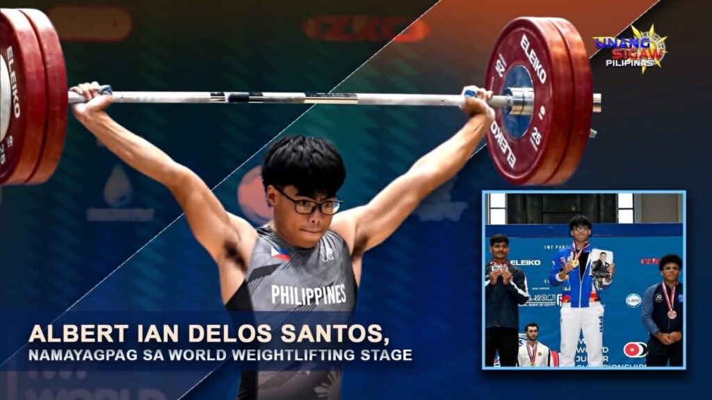 ALBERT IAN DELOS SANTOS, NAMAYAGPAG SA WORLD WEIGHTLIFTING STAGE
