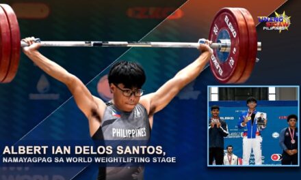 ALBERT IAN DELOS SANTOS, NAMAYAGPAG SA WORLD WEIGHTLIFTING STAGE