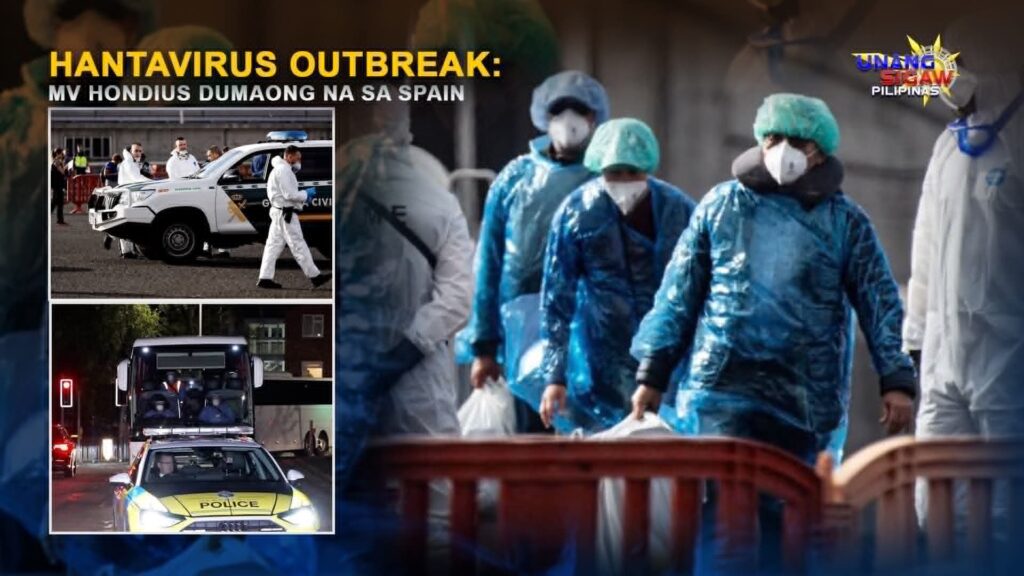 HANTAVIRUS OUTBREAK: MV HONDIUS DUMAONG NA SA SPAIN