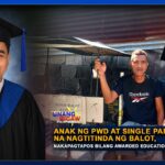 ANAK NG PWD AT SINGLE PARENT NA NAGTITINDA NG BALOT, NAKAPAGTAPOS BILANG AWARDED EDUCATION GRADUATE