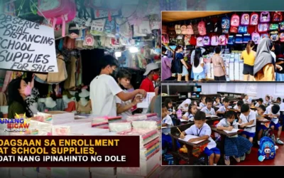 DAGSAAN SA ENROLLMENT AT SCHOOL SUPPLIES, NAGSIMULA NA!