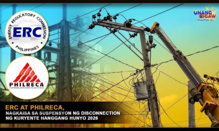 ERC AT PHILRECA, NAGKAISA SA SUSPENSYON NG DISCONNECTION NG KURYENTE HANGGANG HUNYO 2026