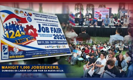MAHIGIT 1,000 JOBSEEKERS, DUMAGSA SA LABOR DAY JOB FAIR SA NUEVA ECIJA