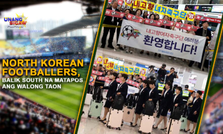 NORTH KOREAN FOOTBALLERS, BALIK SOUTH NA MATAPOS ANG WALONG TAON