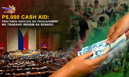 P5,000 CASH AID: PANTAWID-GASTOS SA PAGHAHANAP NG TRABAHO INIHAIN SA SENADO