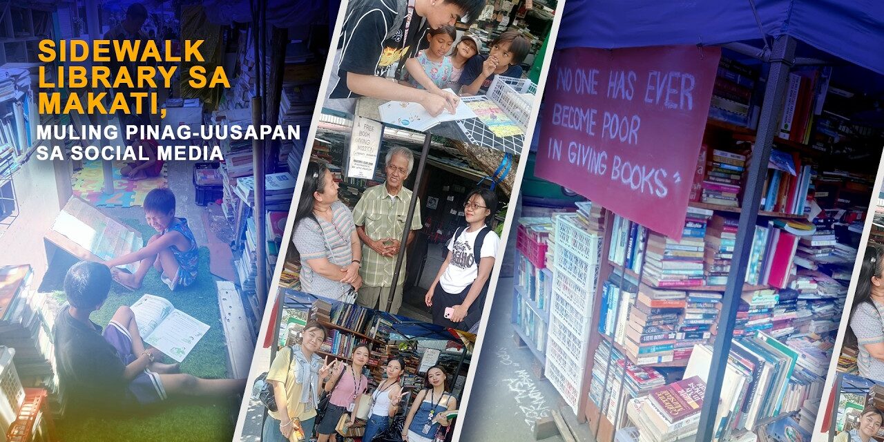 SIDEWALK LIBRARY SA MAKATI, MULING PINAG-UUSAPAN SA SOCIAL MEDIA