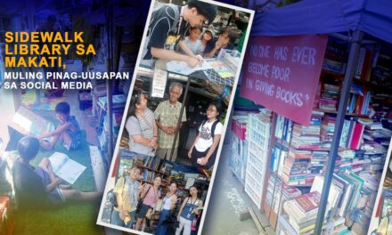 SIDEWALK LIBRARY SA MAKATI, MULING PINAG-UUSAPAN SA SOCIAL MEDIA