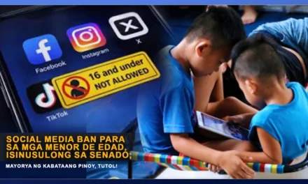 SOCIAL MEDIA BAN PARA SA MGA MENOR DE EDAD, ISINUSULONG SA SENADO; MAYORYA NG KABATAANG PINOY, TUTOL!