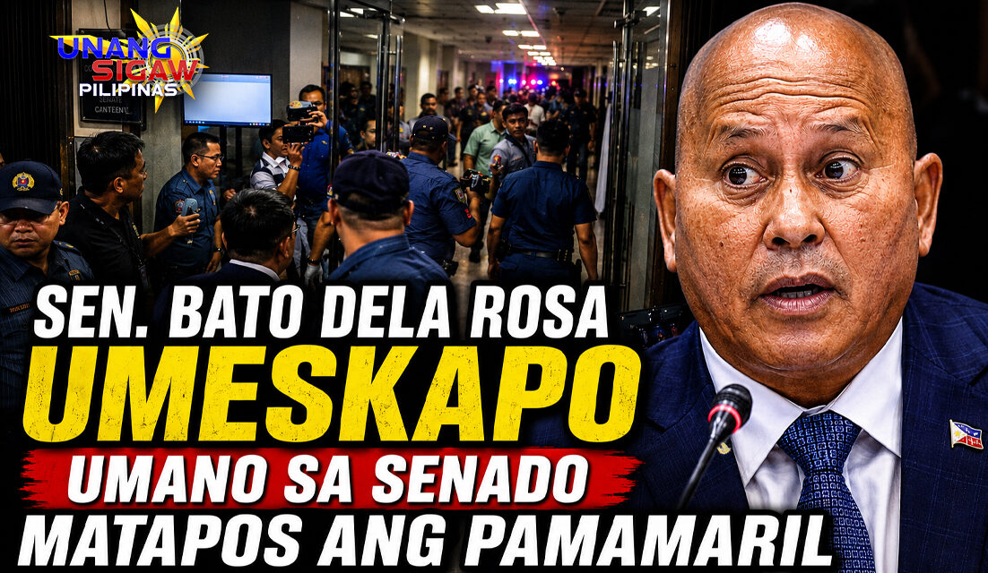 SEN. BATO DELA ROSA UMESKAPO UMANO SA SENADO MATAPOS ANG PAMAMARIL