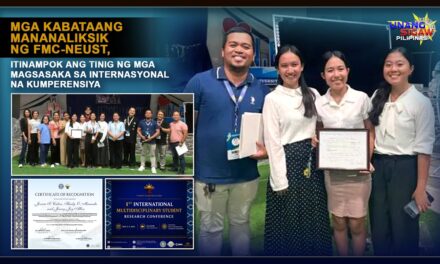 MGA KABATAANG MANANALIKSIK NG FMC-NEUST, ITINAMPOK ANG TINIG NG MGA MAGSASAKA SA INTERNASYONAL NA KUMPERENSIYA