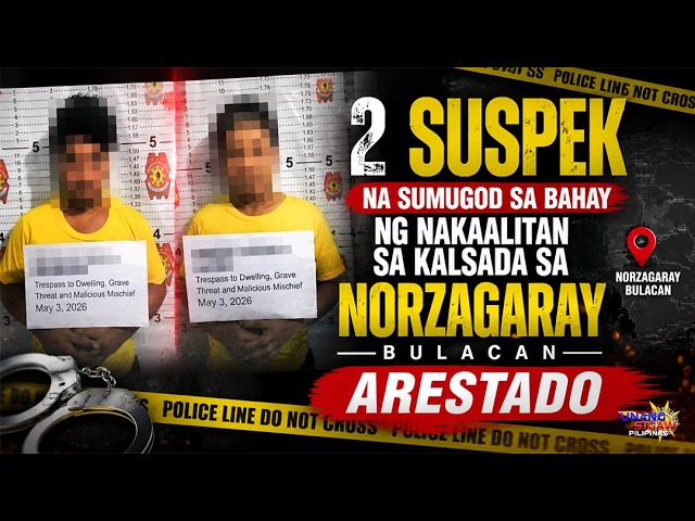 2 SUSPEK NA SUMUGOD SA BAHAY NG NAKAALITAN SA KALSADA SA NORZAGARAY BULACAN, ARESTADO