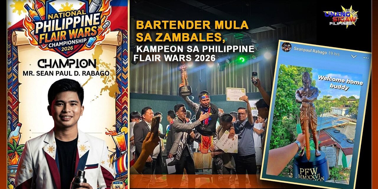 BARTENDER MULA SA ZAMBALES, KAMPEON SA PHILIPPINE FLAIR WARS 2026