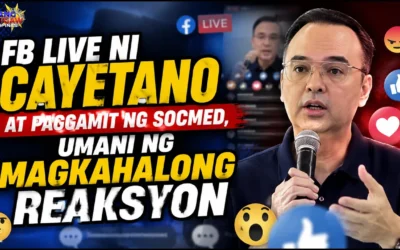 FB LIVE NI CAYETANO AT PAGGAMIT NG SOCMED, UMANI NG MAGKAHALONG REAKSYON