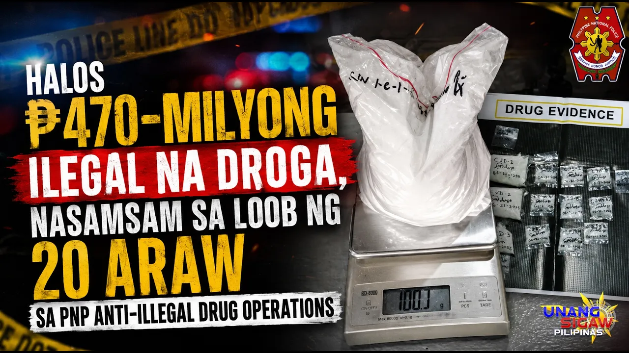 HALOS P70-MILYONG ILEGAL NA DROGA, NASAMSAM SA LOOB NG 20 ARAW SA PNP ANTI-ILLEGAL DRUG OPERATIONS