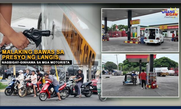 MALAKING BAWAS SA PRESYO NG LANGIS, NAGBIGAY-GINHAWA SA MGA MOTORISTA