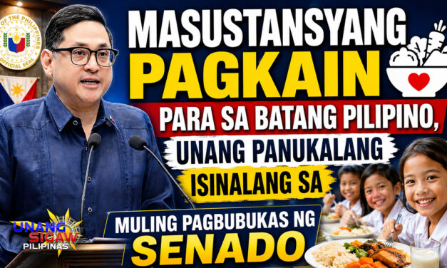 MASUSTANSYANG PAGKAIN PARA SA BATANG PILIPINO, UNANG PANUKALANG ISINALANG SA MULING PAGBUBUKAS NG SENADO