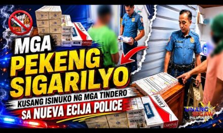 MGA PEKENG SIGARILYO, KUSANG ISINUKO NG MGA TINDERO SA NUEVA ECIJA POLICE