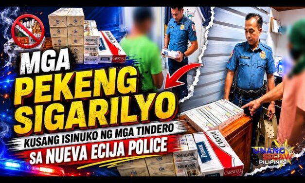 MGA PEKENG SIGARILYO, KUSANG ISINUKO NG MGA TINDERO SA NUEVA ECIJA POLICE