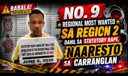 NO. 9 REGIONAL MOST WANTED SA REGION 2 DAHIL SA STATUTORY RAPE, NAARESTO SA CARRANGLAN
