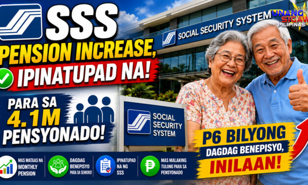 SSS PENSION INCREASE, IPINATUPAD NA; P6 BILYONG DAGDAG-BENEPISYO, INILAAN PARA SA 4.1-M PENSYONADO