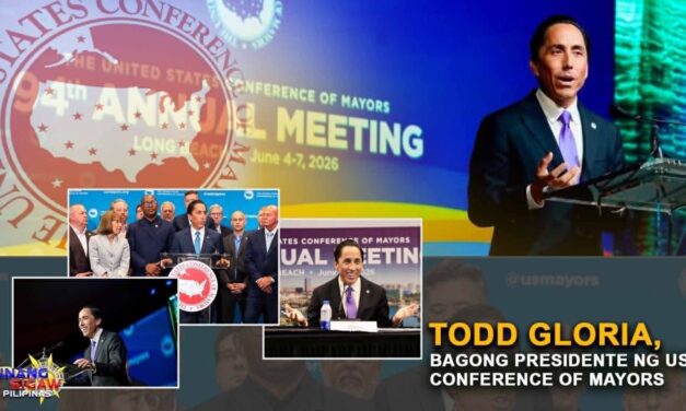 TODD GLORlA, BAGONG PRESIDENTE NG US CONFERENCE OF MAYORS