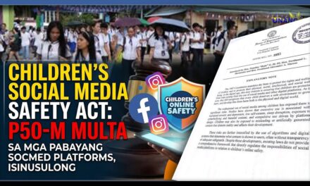 CHILDREN’S SOCIAL MEDIA SAFETY ACT: P50-M MULTA SA MGA PABAYANG SOCMED PLATFORMS, ISINUSULONG