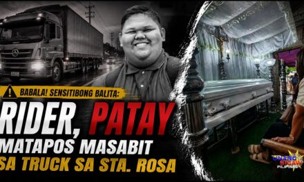 RIDER, PATAY MATAPOS MASABIT SA TRUCK SA STA. ROSA