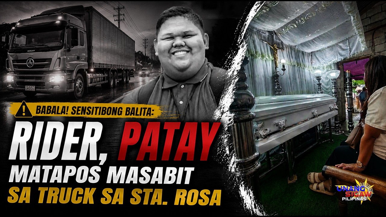 RIDER, PATAY MATAPOS MASABIT SA TRUCK SA STA. ROSA