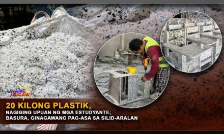 20 KILONG PLASTIK, NAGIGING UPUAN NG MGA ESTUDYANTE; BASURA, GINAGAWANG PAG-ASA SA SILID-ARALAN
