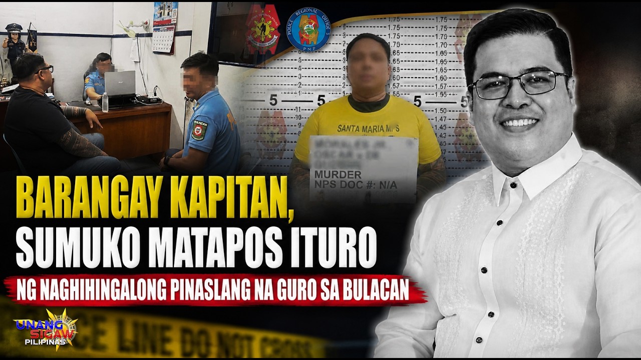 BARANGAY KAPITAN, SUMUKO MATAPOS ITURO NG NAGHIHINGALONG PINASLANG NA GURO SA BULACAN