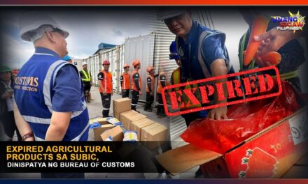 EXPIRED AGRICULTURAL PRODUCTS SA SUBIC, DINISPATYA NG BUREAU OF CUSTOMS