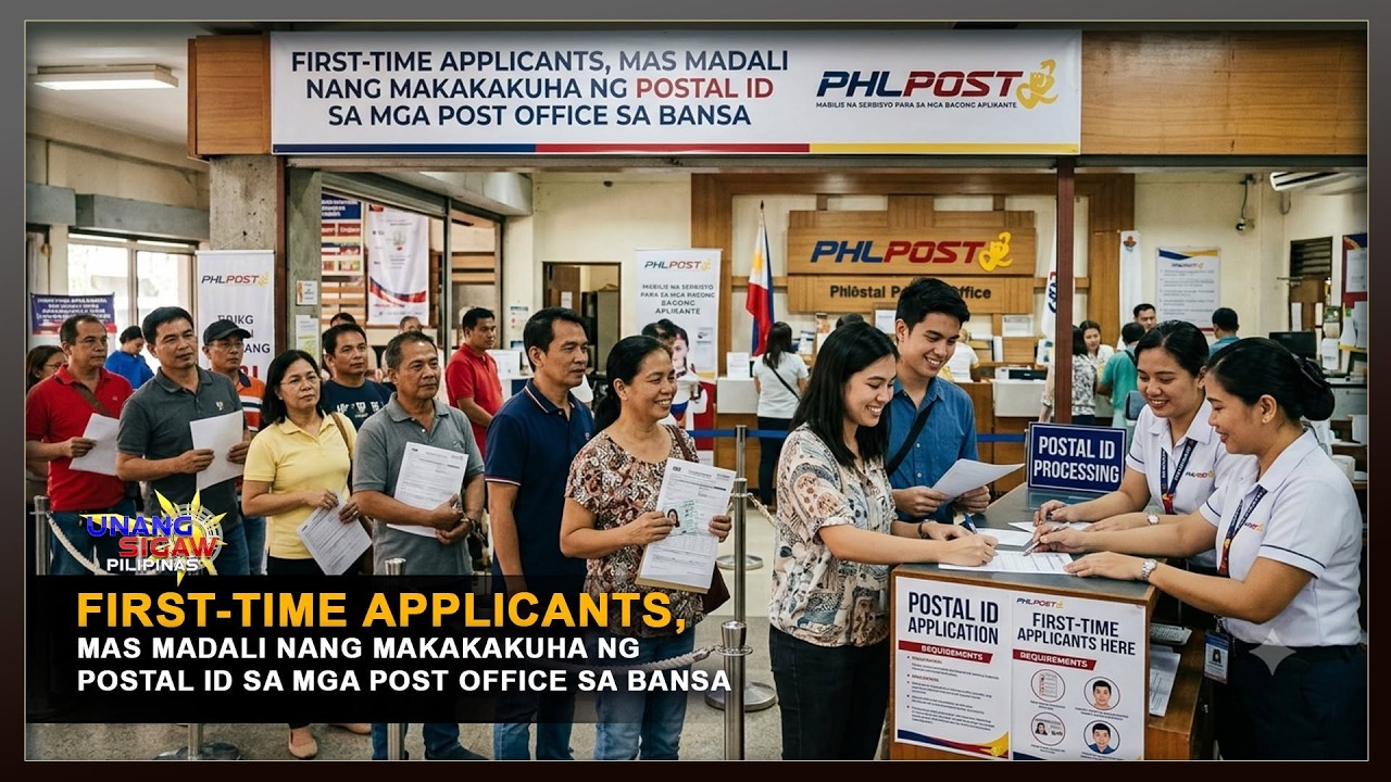 FIRST TIME APPLICANTS, MAS MADALI NANG MAKAKAKUHA NG POSTAL ID SA MGA POST OFFICE SA BANSA