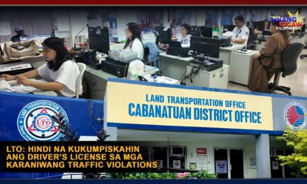 LTO: HINDI NA KUKUMPISKAHIN ANG DRIVER’S LICENSE SA MGA KARANIWANG TRAFFIC VIOLATIONS